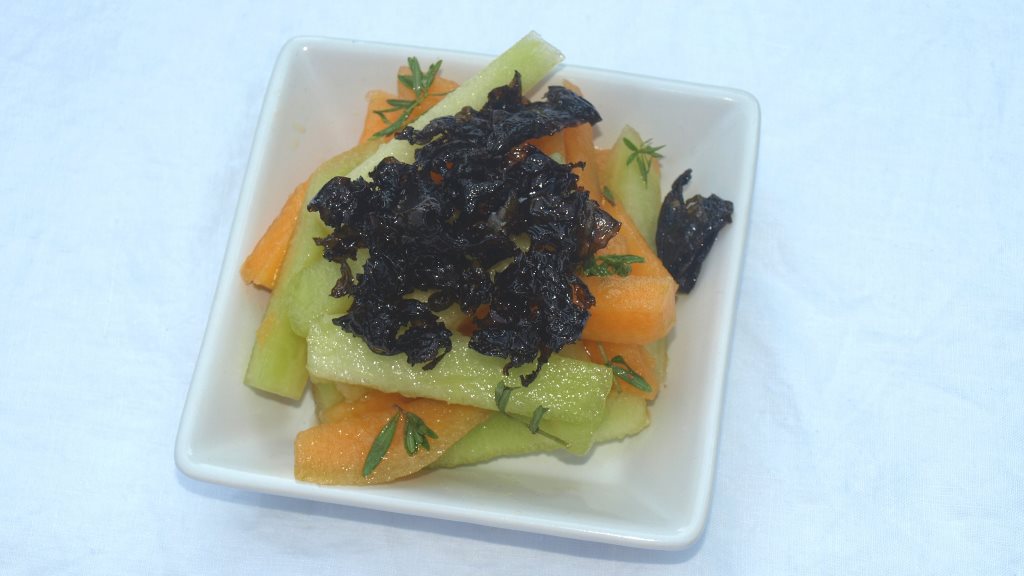 Dulse „Serrano“ auf Melone