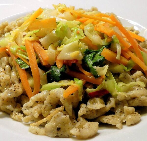 Handgeschabte Dulse-Spätzle