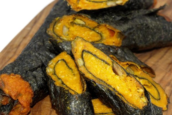 Nori-Kürbis-Stick zum Snacken