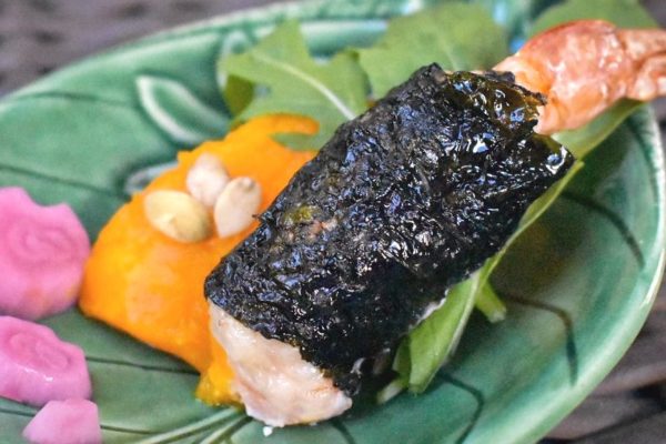 knusprige Nori-Garnelen