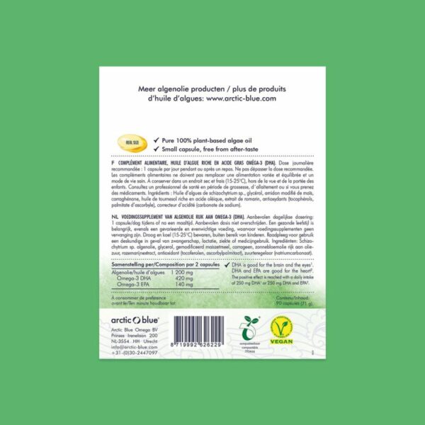 Omega-3-Algenöl DHA+EPA– 90 Kapseln_2