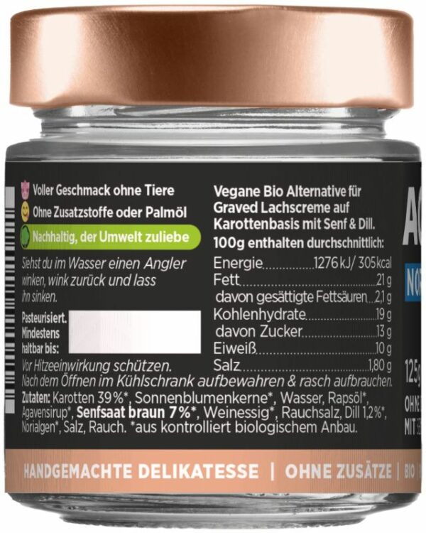 Goldblatt „Ackerlachs Nordisch“ graved Lachs-freier Feinkost-Aufstrich – 125g_2