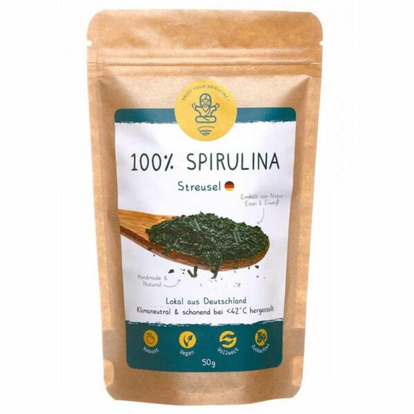 Rohkost-Spirulina Granulat aus Deutschland – 50g