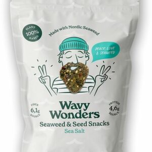 Wavy Wonders Sea Salt Algen-Saaten-Snack – 30g