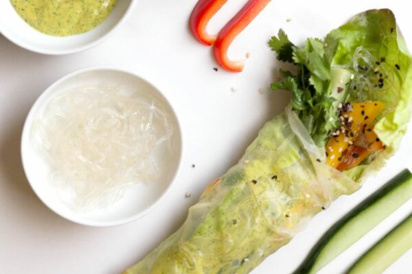 Leichte Summer-Rolls mit Kelp-Noodles