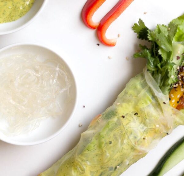 Leichte Summer-Rolls mit Kelp-Noodles