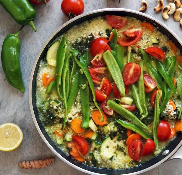 vegan seafood paella