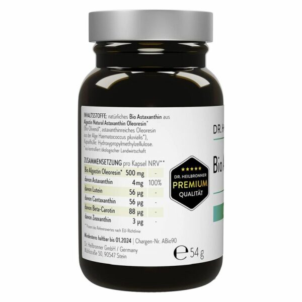 Bio Astaxanthin (4mg) – 90 Kapseln 54g_2