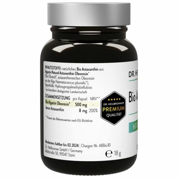Bio Astaxanthin hochdosiert (8mg) - 30 Kapseln18g_2