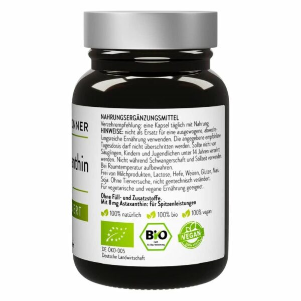 Bio Astaxanthin hochdosiert (8mg) - 30 Kapseln18g_2