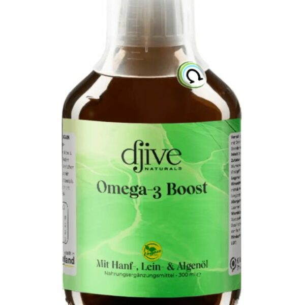 Omega-3 Boost Algenöl, Lein- & Hanföl - 300ml