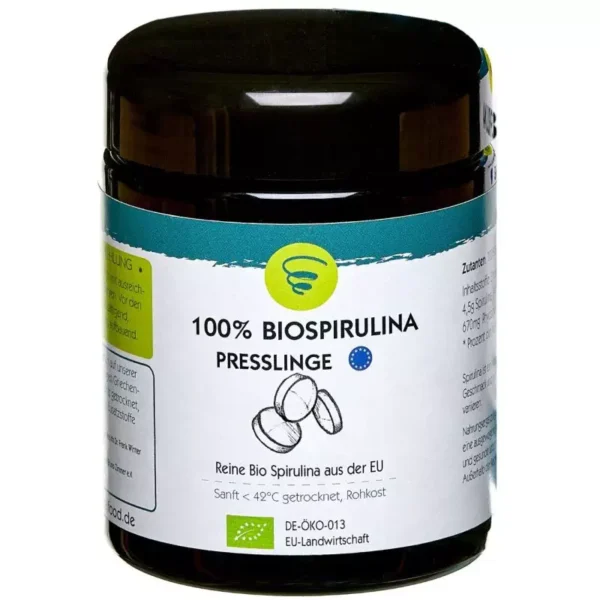 Rohkost-BIO-Spirulina Presslinge aus Europa – 150g