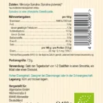 ALGENLADEN BIO Spirulina Pulver 100g Etikett