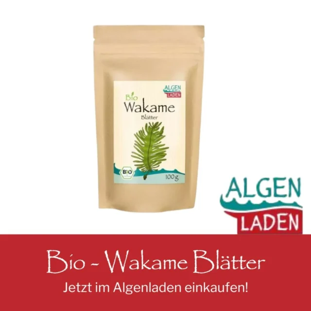 🌊 Superfood aus dem Meer – pur, bio, kraftvoll!
Unsere Bio Wakame Blätter bringen dir den Geschmack und die Power der japanischen Küche direkt nach Hause. Vollgepackt mit Mineralien, Ballaststoffen und Umami – perfekt für Bowls, Suppen & Salate. 💚🌱

👉 100 % Bio. 0 % Zusätze.
#wakame #BioPower #SuperfoodLiebe #Algen #PlantPower #VeganEats #seaweed #algengenuss

Jetzt im Algenladen entdecken und genießen! Link in der Bio!